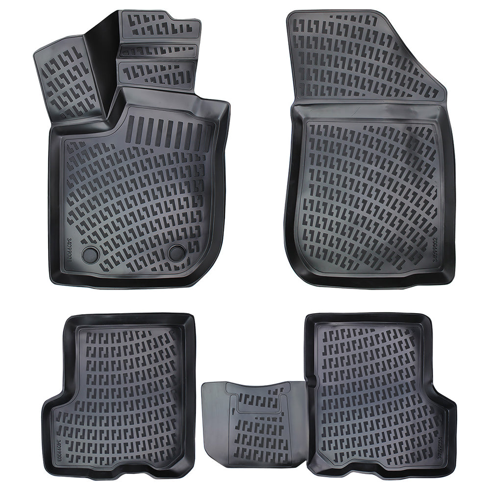Set covorase auto cauciuc tip tavita pentru dacia logan ii mcv 2012-2021
