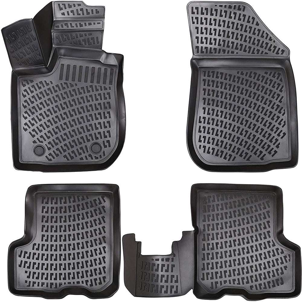 Set covorase auto cauciuc tip tavita pentru dacia sandero i 2007-2012
