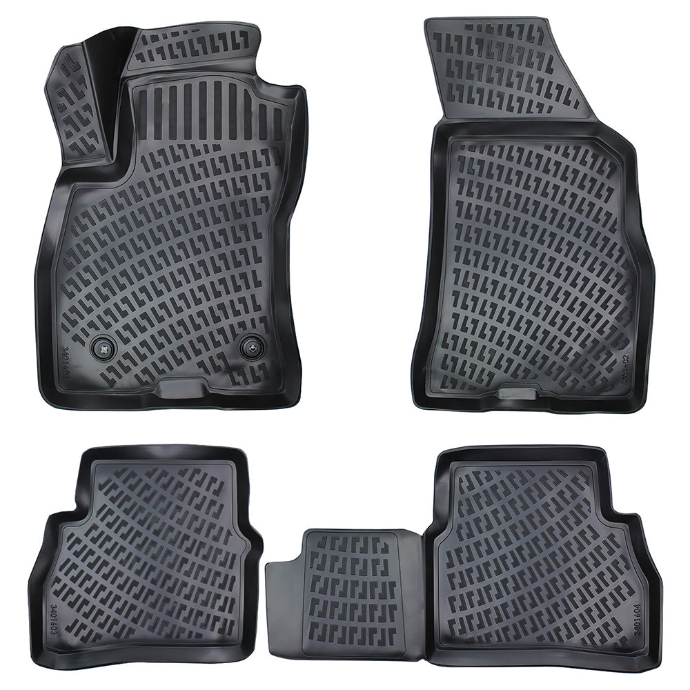 Set covorase auto cauciuc tip tavita pentru fiat doblo (facelift) 2015-2022