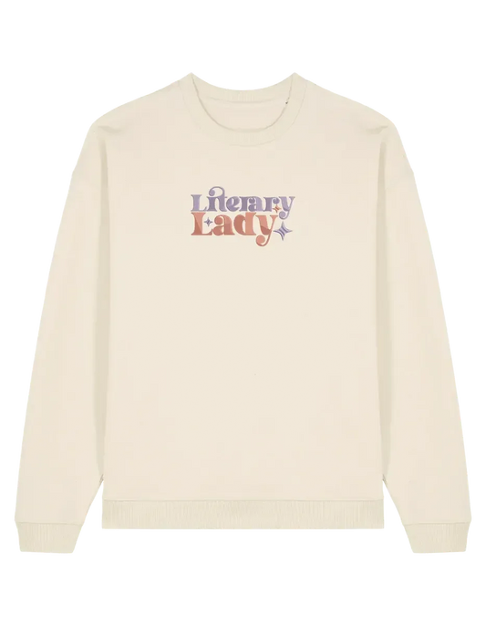 Lady sweatshirt bookish