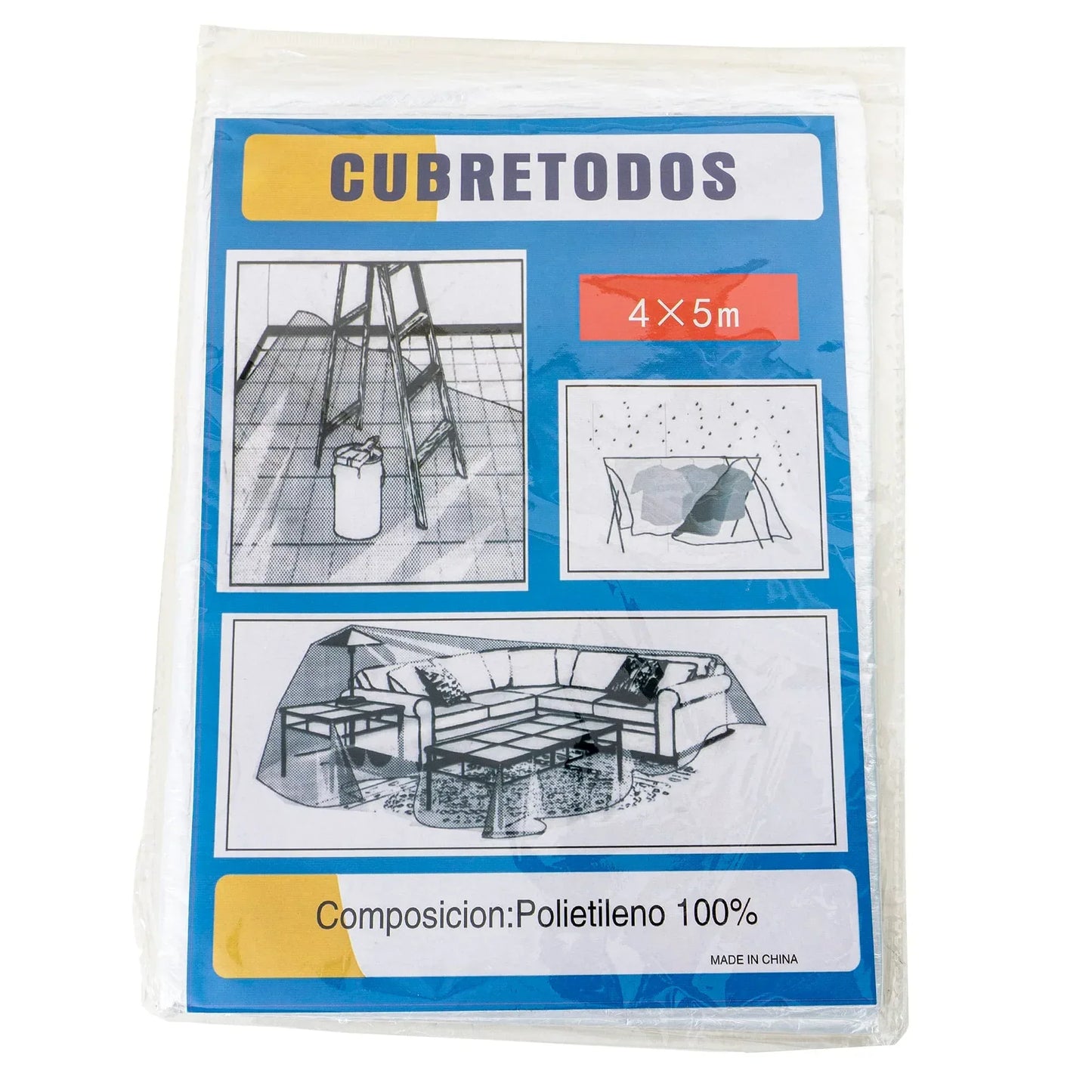 Folie protectie pentru zugrav, 4x5m Z-TOOLS / 4075 - 221.ro