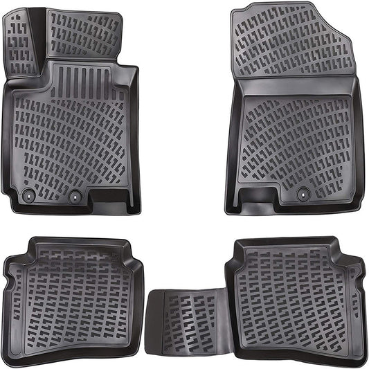 Set covorase auto cauciuc tip tavita pentru hyundai i20 ii (gb/ib) 2014-2020