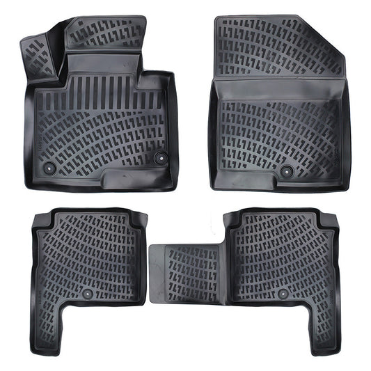 Set covorase auto cauciuc tip tavita pentru hyundai santa fe iii 2012-2018