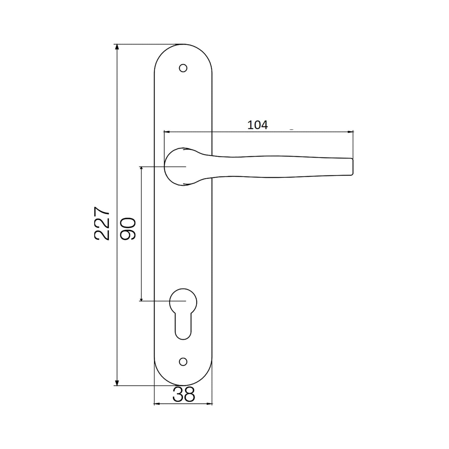 Maner+Sild Y 90 Alb 701-160