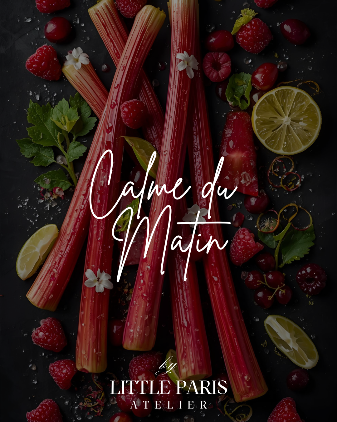 Lumânare parfumată Calme du Matin - Rubarba • Fructe roșii • Lime