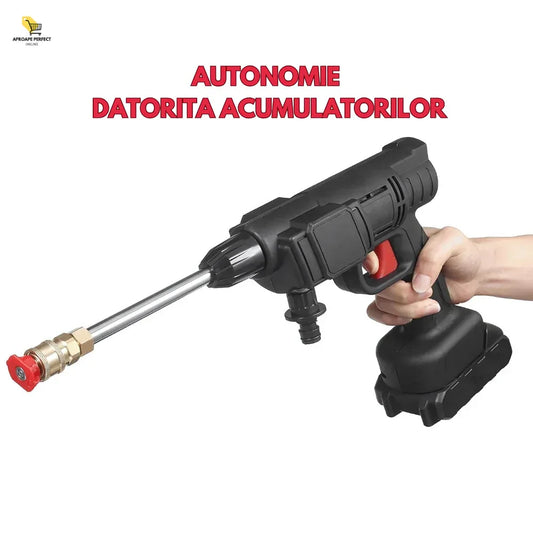 Pistol de Spălat cu Presiune Portabilă fără Fir, cu Două Baterii 48Vf 5000mah
