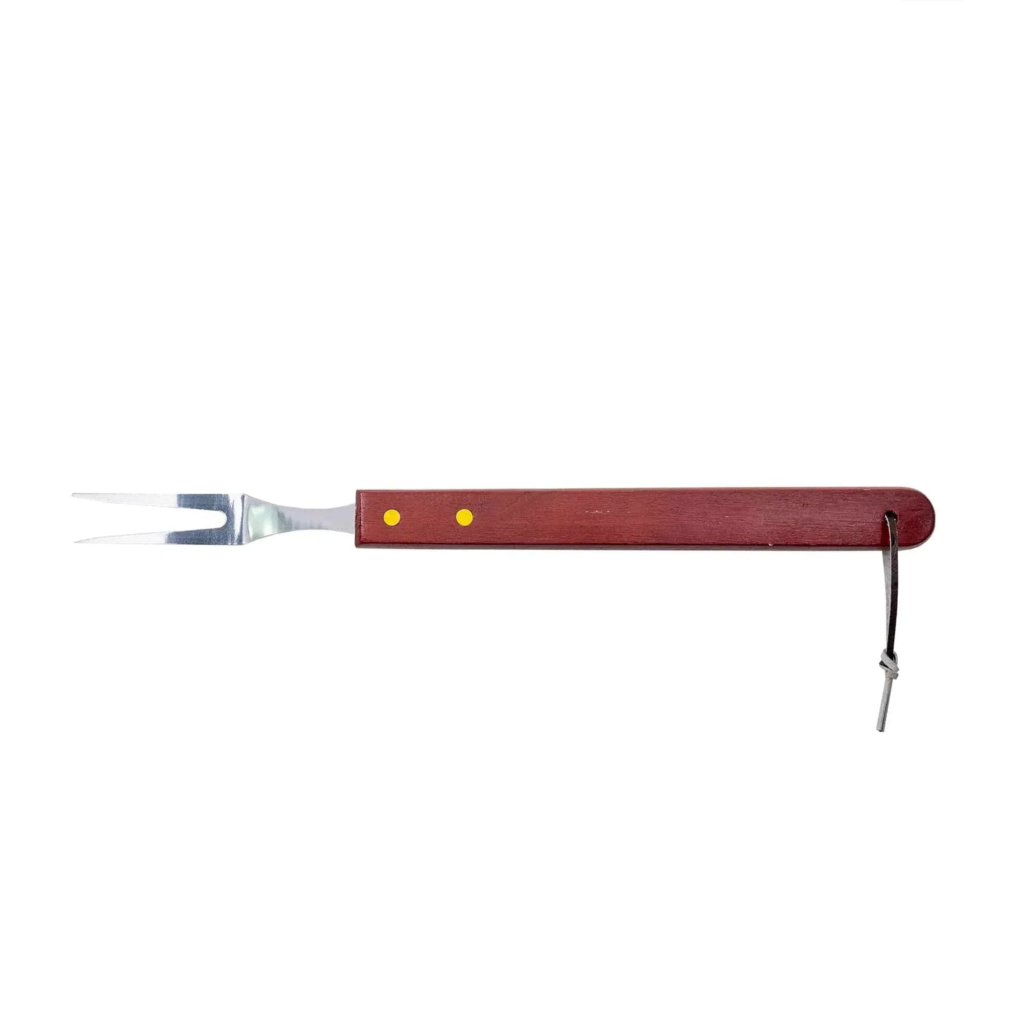 Set accesorii 3 piese gratar, cu maner din lemn / 843 - 221.ro