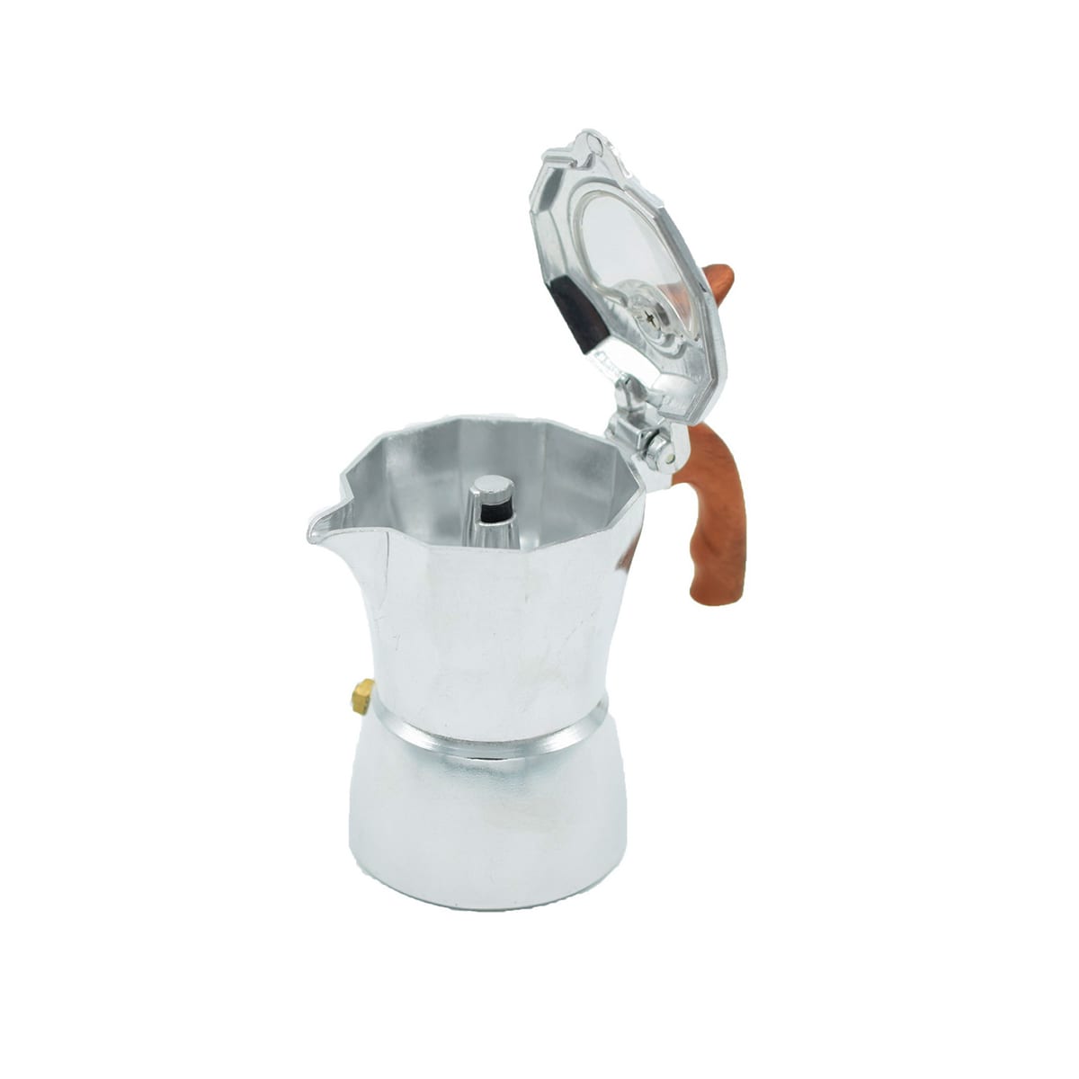 Cafetiera pentru aragaz MOKA, Capac transparent, 1 cafea, DC10