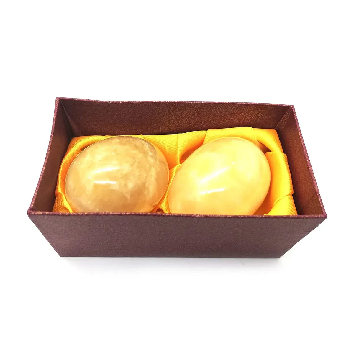 Set Oua decorative din marmura 2 buc/set, D8, crem - 221.ro
