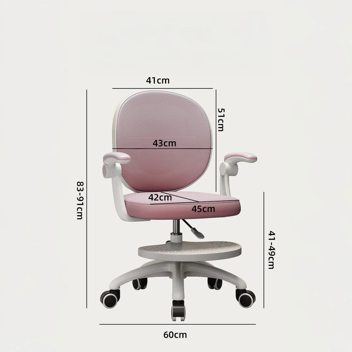 Scaun Reglabil pentru Copii – Model Ergonomic cu Spatar Confortabil, Ideal pentru Birou sau Camera de Studiu, Potrivit pentru Elevi si Scolari, Inaltime Ajustabila, Design Stabil pentru Sesiuni Lungi la Birou sau Scris, Roz - 221.ro