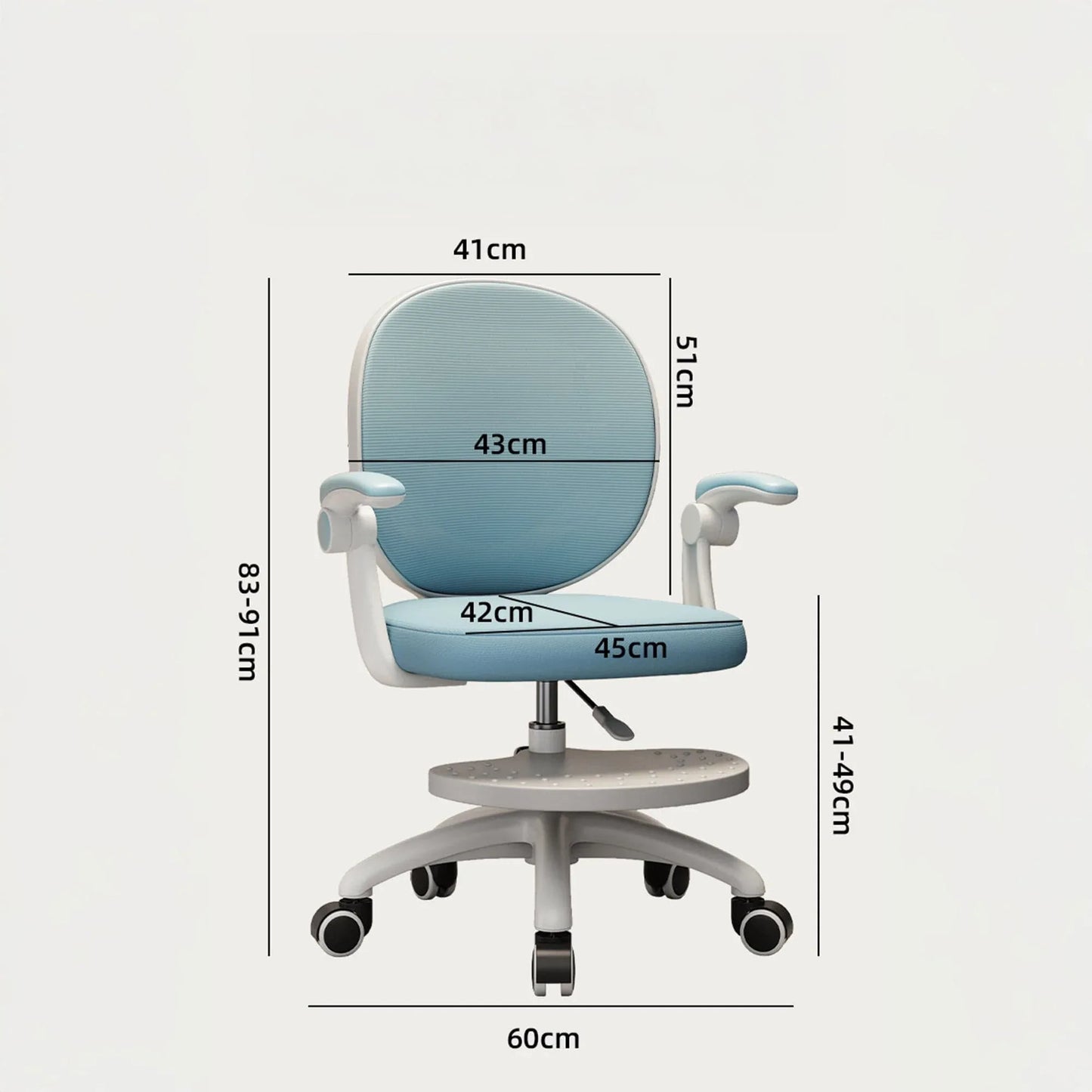 Scaun Reglabil pentru Copii – Model Ergonomic cu Spatar Confortabil, Ideal pentru Birou sau Camera de Studiu, Potrivit pentru Elevi si Scolari, Inaltime Ajustabila, Design Stabil pentru Sesiuni Lungi la Birou sau Scris, Albastru - 221.ro