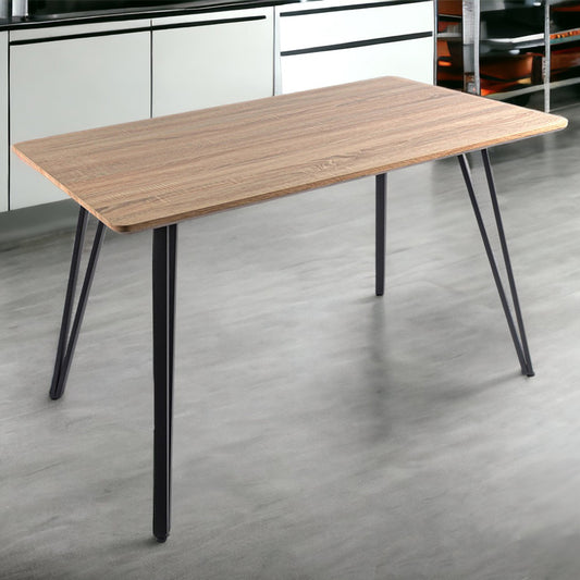 Masa bucatarie, living, blat MDF, Naimeed D9608, Salcam Deschis, 120x70x75cm