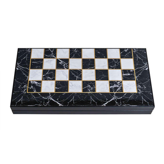 Joc de table din lemn lacuit 50x50cm, marbel / 987-2 - 221.ro