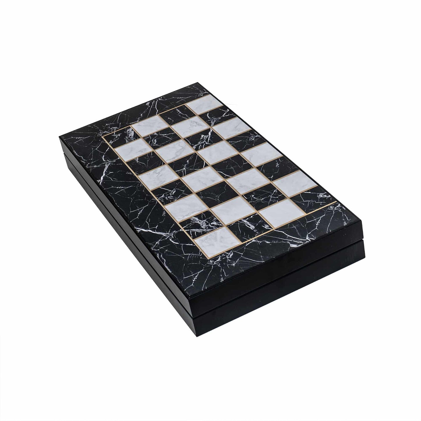 Joc de table din lemn lacuit 50x50cm, marbel / 987-2 - 221.ro