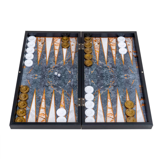 Joc de table din lemn lacuit 50x50cm gray / 987-4 - 221.ro