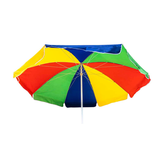 Umbrela protectie soare multicolora diametru 240cm si inaltime 220cm multicolora, stalp 33mm / CC9845