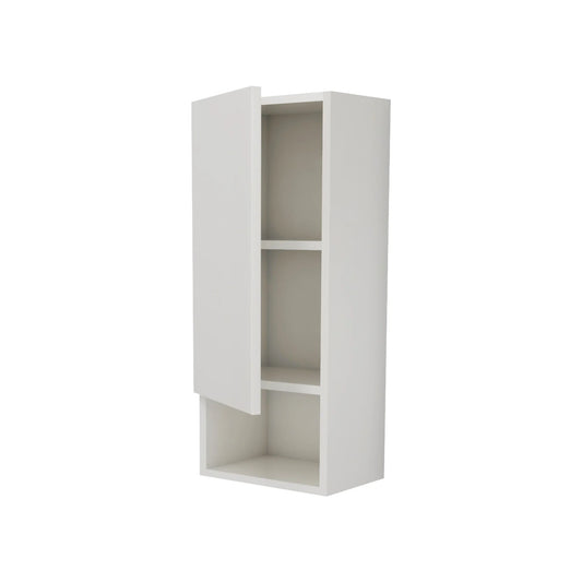 Corp Baie haaus Zed, Suspendat, 1 Usa, Alb lucios/Alb, MDF, L 30 x l 22 x 72 cm