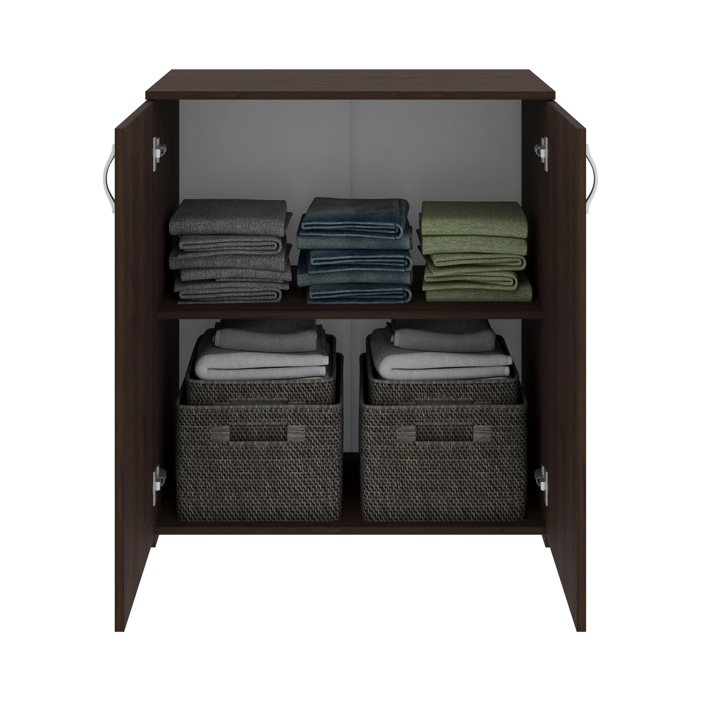 Comoda haaus Creta, 2 Usi, Stejar Bronz, 80 x 42 x 90 cm
