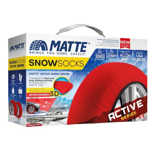 Huse antiderapante zăpadă MATTE ACTIVE mărimea X-Small, textil, omologate EN16662-1, set 2 buc - 221.ro