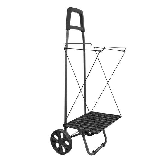 Carucior de piata pliabil, Naimeed D4946, 2 roti, 62 L, Negru-Rosu - 221.ro