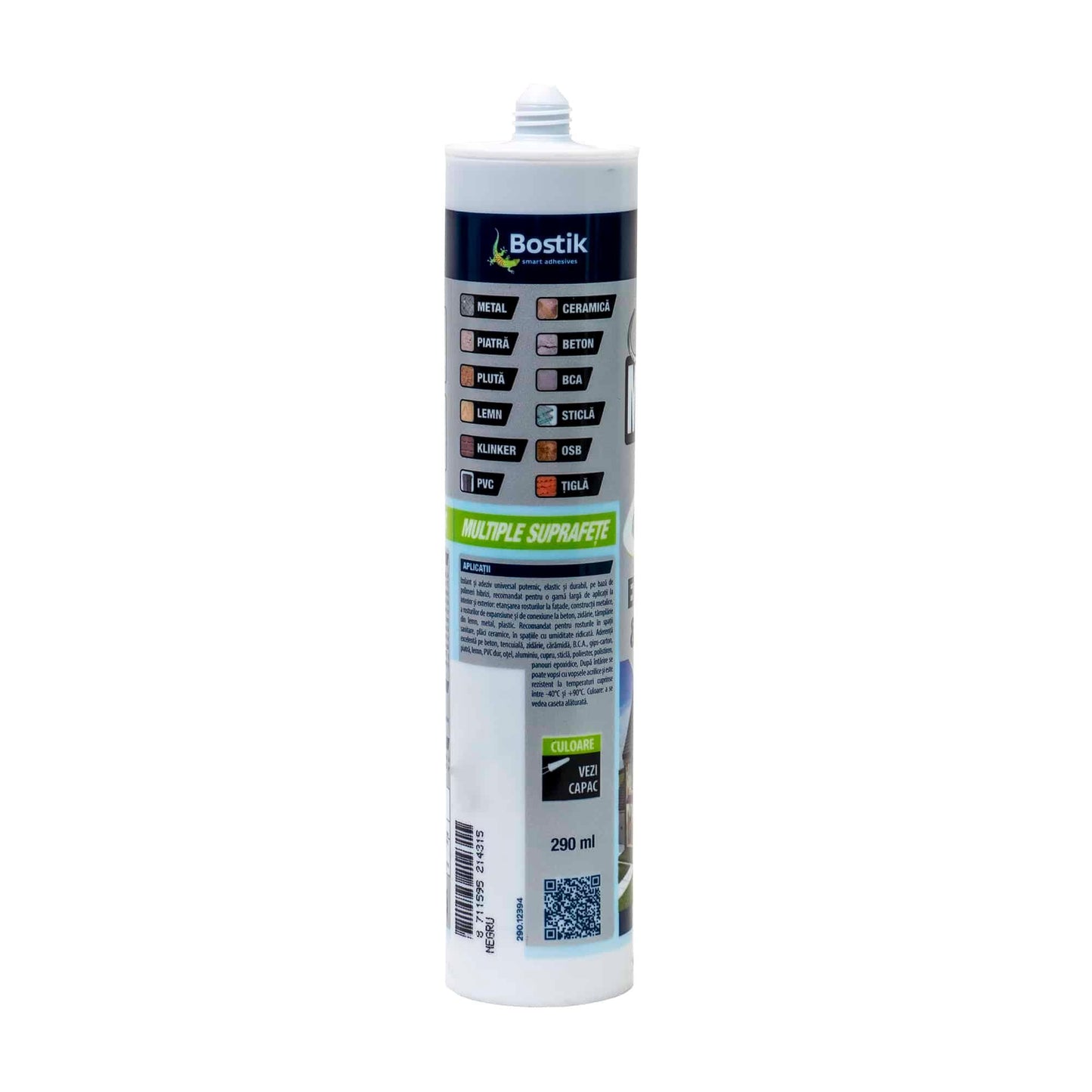 Adeziv, mamut seal universal negru, 290ml / D1184114 - 221.ro