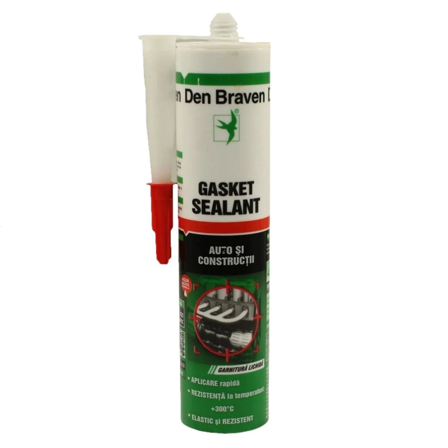 Silicon gasket Den Braven, 280ml rosu / D 12003648 - 221.ro