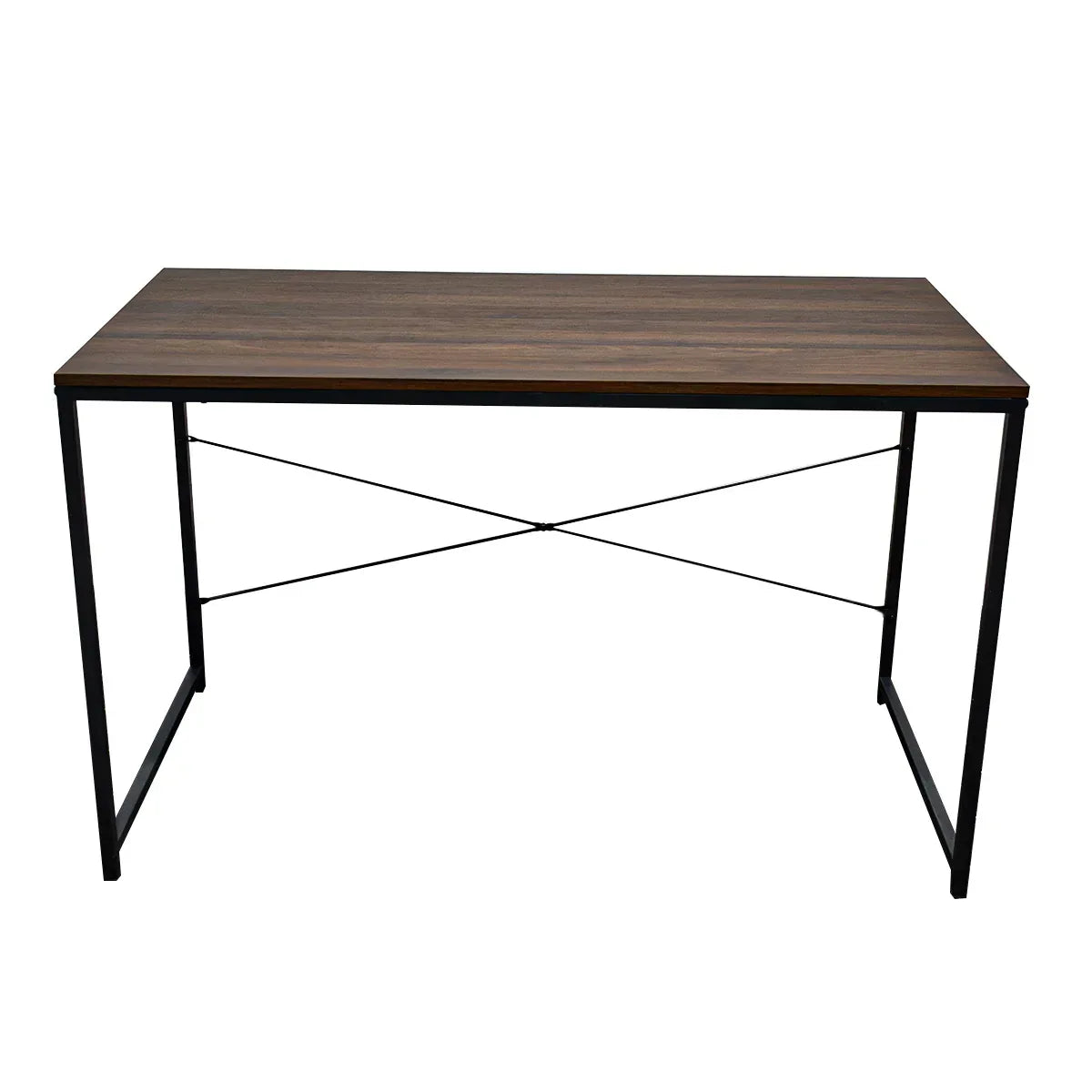 Birou cu cadru metalic, inaltime 75cm, Naimeed D01, Stejar Inchis - 221.ro