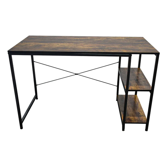 Birou cu cadru metalic, inaltime 75cm, Naimeed D05, Nuc - 221.ro