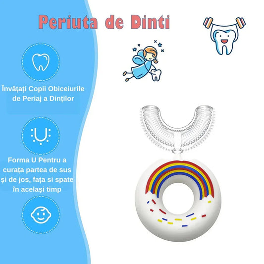 Set 5 Periute de Dinti Naimeed D1000, Alb, Circulare U-shape, pentru Copii 2-6 ani - 221.ro