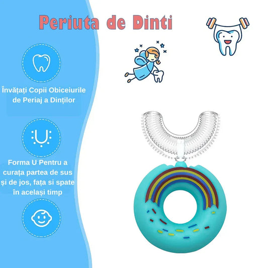 Set 5 Periute de Dinti Naimeed D1000, Blue, Circulare U-shape, pentru Copii 2-6 ani - 221.ro