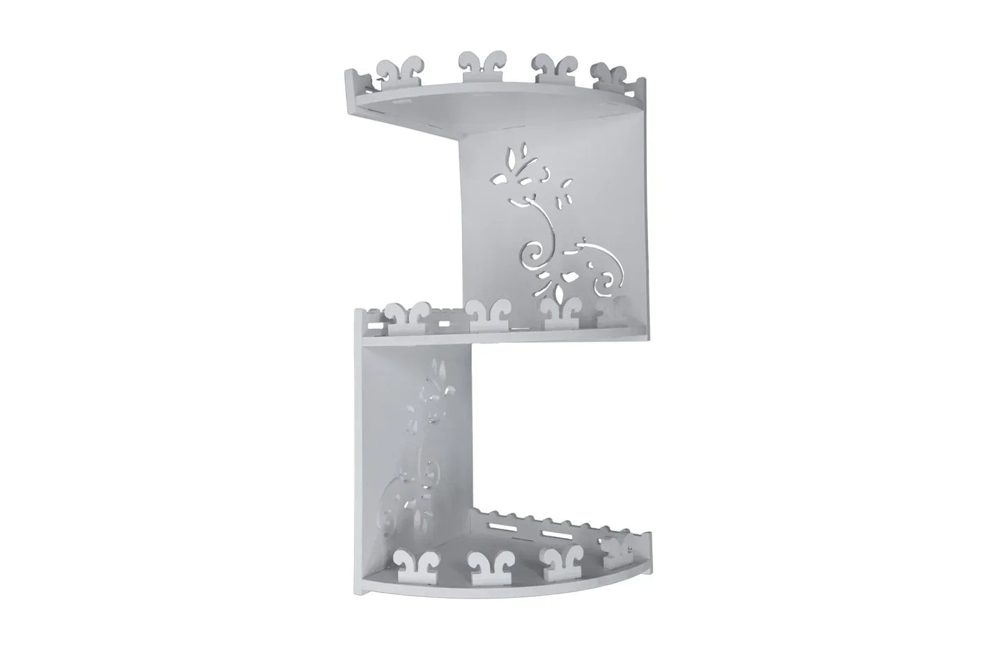 Etajera cu 3 rafturi, Naimeed D118 PVC, culoare Alb, 44 x 20 cm - 221.ro