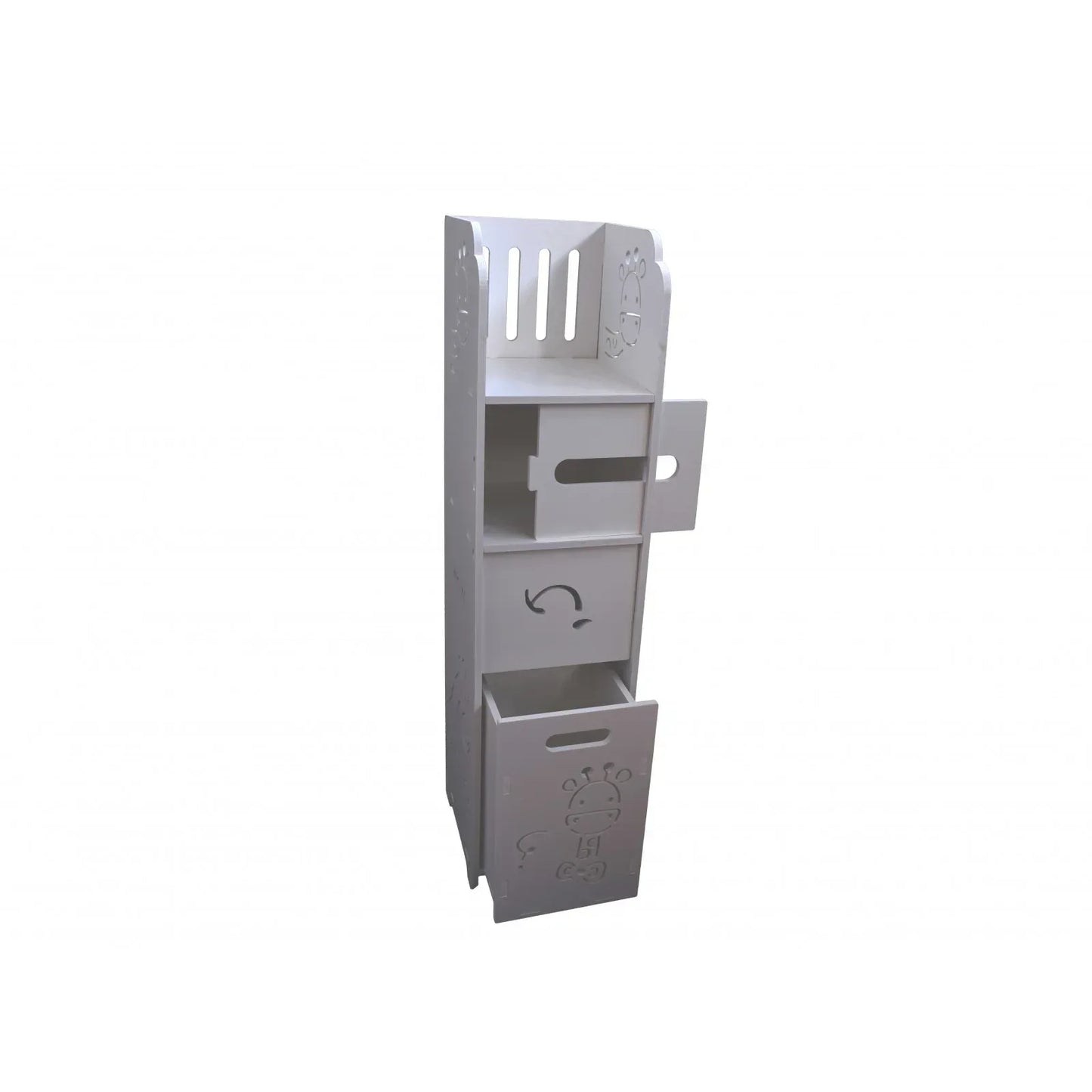 Dulapior cu sertar, Compartiment hartie si usa, D146 PVC, 19,5*79,5*21,5 cm - 221.ro