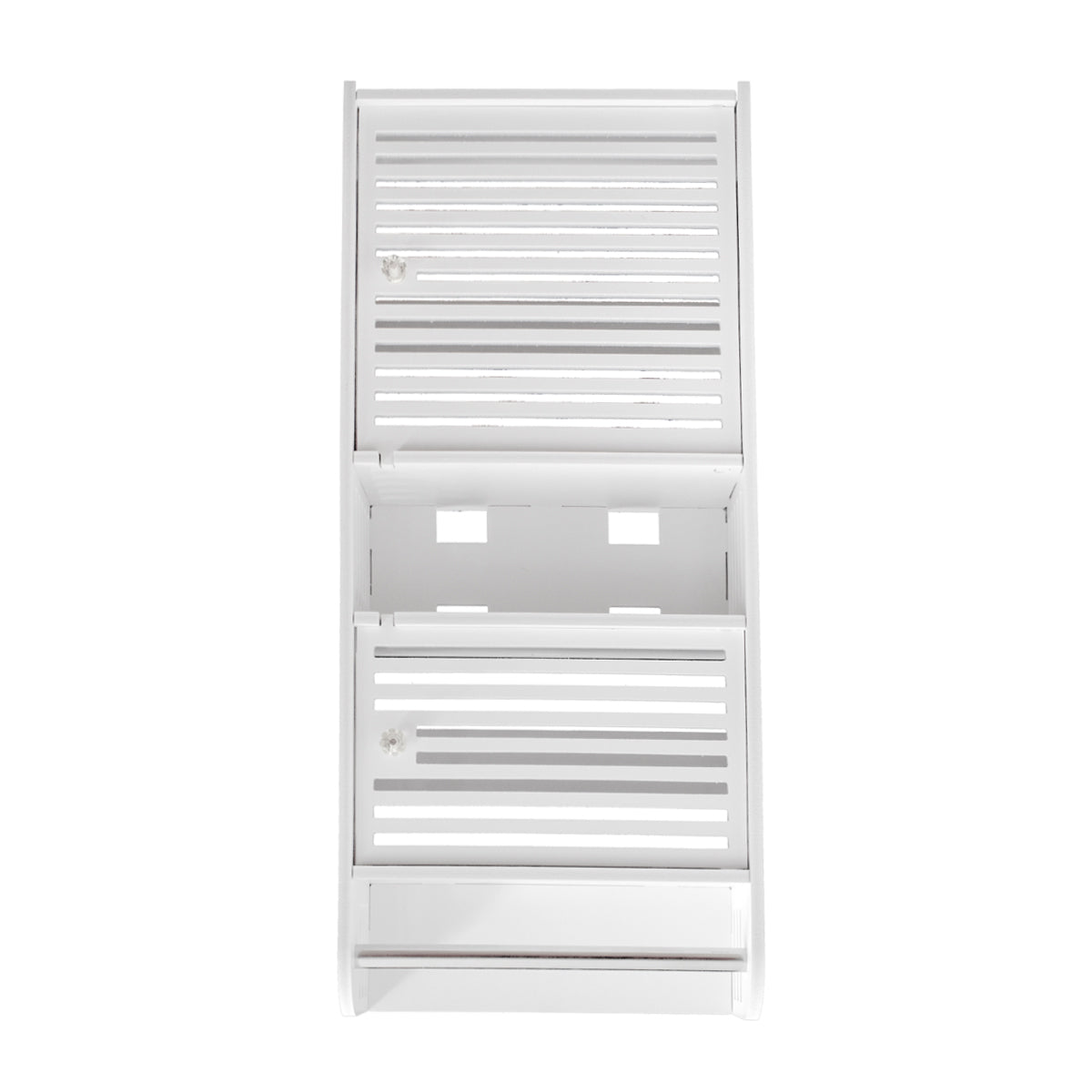 Dulapior cu 2 rafturi si doua usi, Naimeed D173 PVC, culoare Alb, 70 x 30 x 14 cm