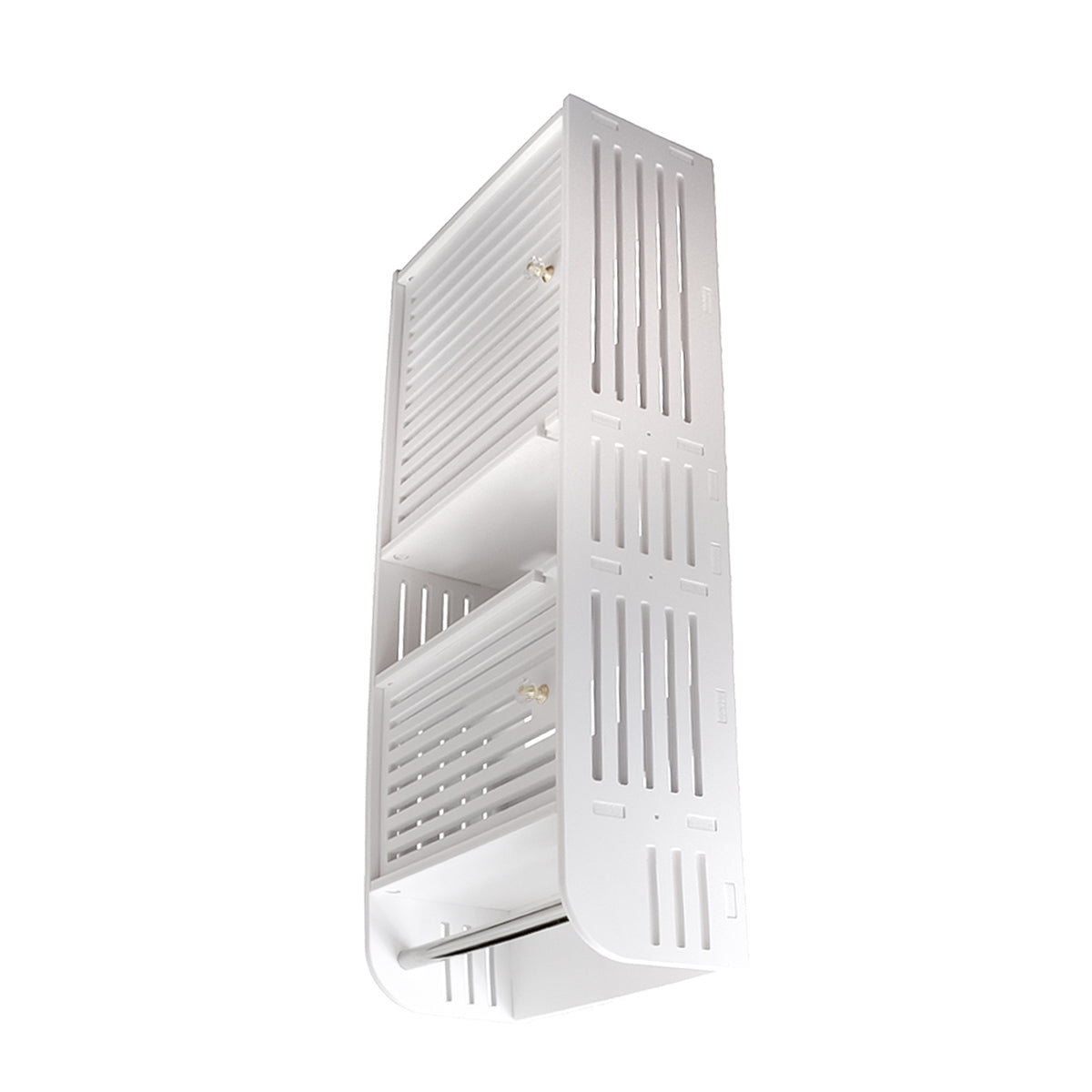 Dulapior cu 2 rafturi si doua usi, Naimeed D173 PVC, culoare Alb, 70 x 30 x 14 cm