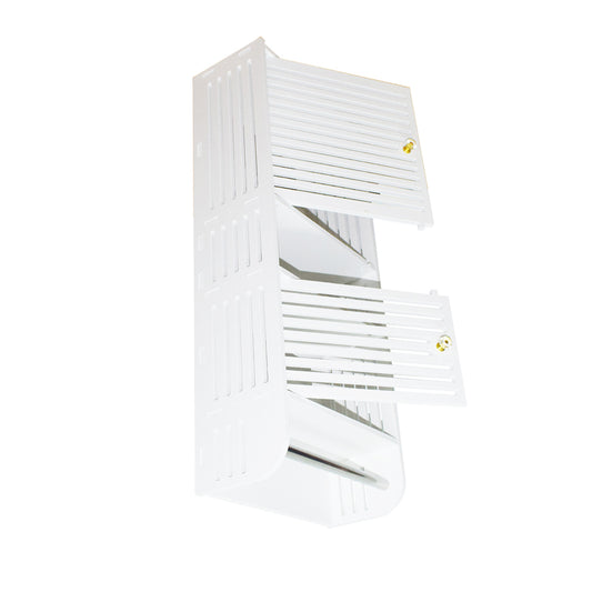 Dulapior cu 2 rafturi si doua usi, Naimeed D173 PVC, culoare Alb, 70 x 30 x 14 cm