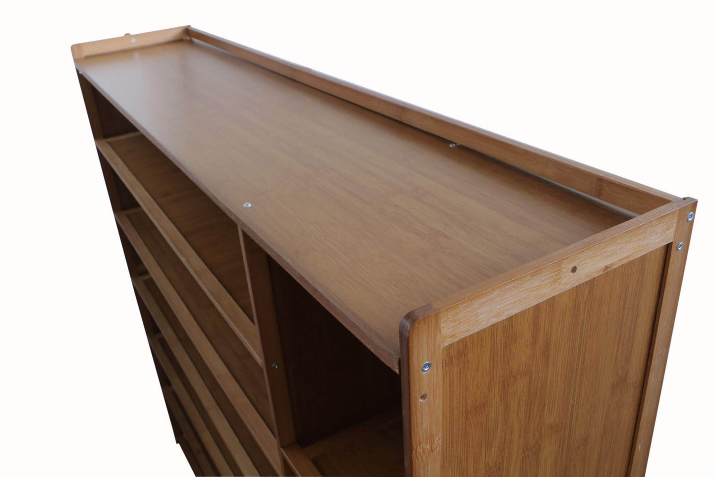 Pantofar din bambus, 10 rafturi, 130*119*28 cm, D184
