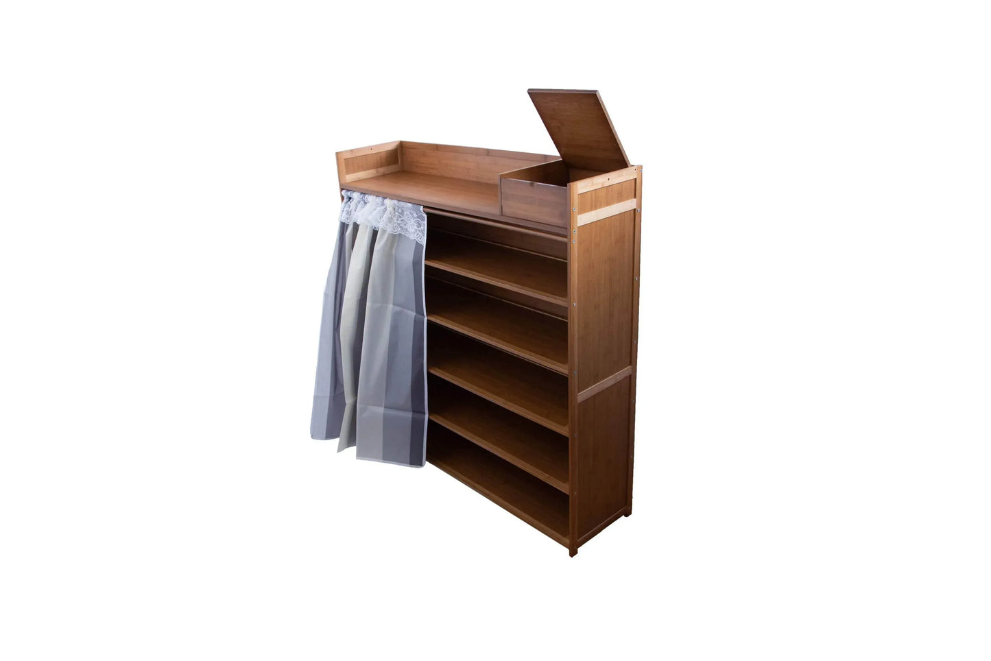 Pantofar din bambus, 6 rafturi, 102*107.5*28 cm, D191 - 221.ro