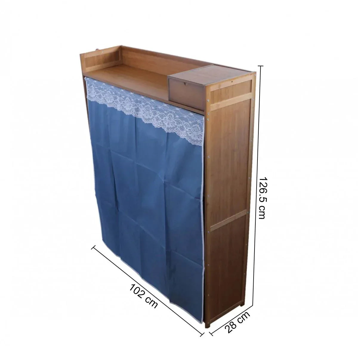 Pantofar din bambus, 7 rafturi, 102*126.5*28 cm, D196 - 221.ro