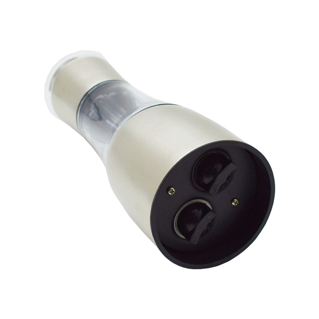 Rasnita dubla pentru sare si piper, Naimeed D2345, culoare Argintiu, 19 x 5 x 7 cm