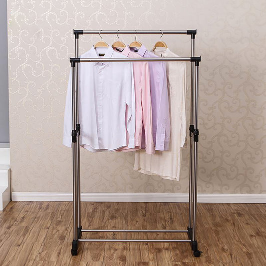 Suport haine, otel inoxidabil, Naimeed D2394, reglabil pe inaltime, 84x43x95~160 cm