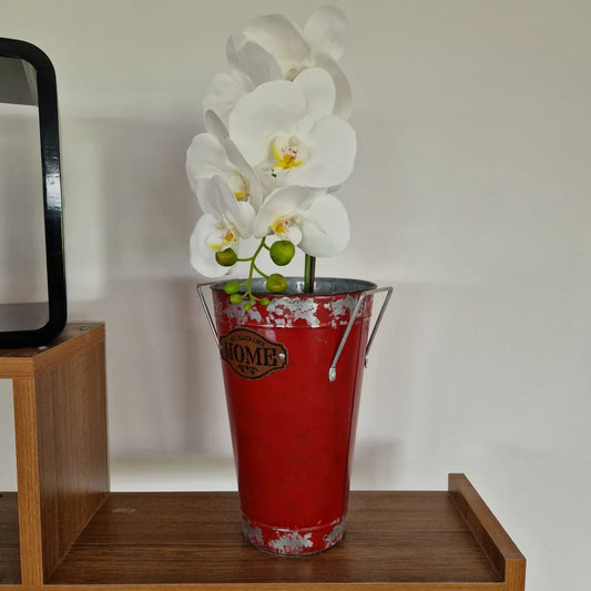 Vas decor din metal, Naimeed D2611, 165x255x165mm, Rosu - 221.ro