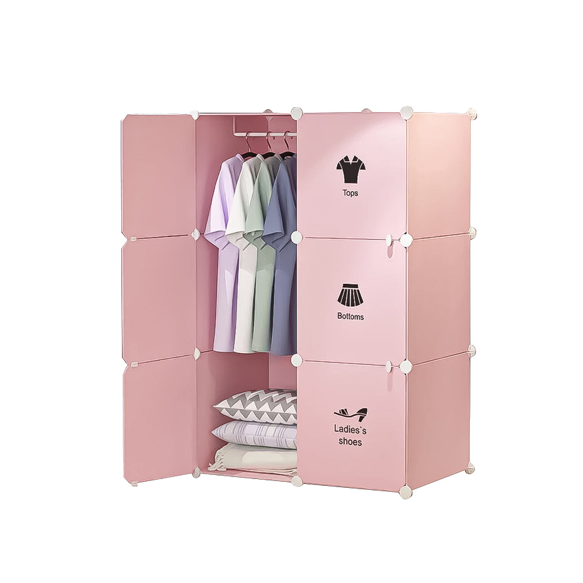 Dulap tip Soldat, Clothes Style, Roz, D2655P - 221.ro