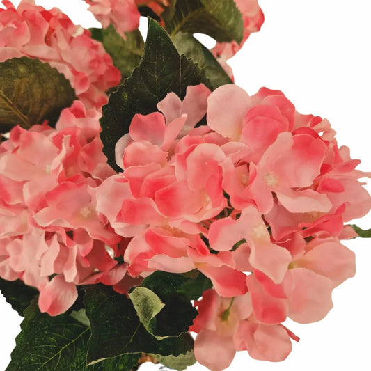 Floare artificiala in ghiveci, Hortensie, Naimeed D2854, 39x39x50cm, Roz - 221.ro