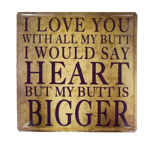 Tablou Metalic, I Love You, Stil Retro, Naimeed D29-ILoveYou - 221.ro