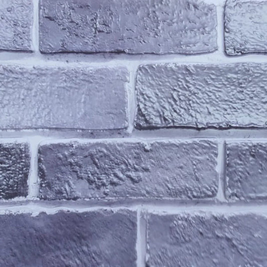 Set 12 panouri decorative, SXP + PVC, autoadezive, imitatie mozaic de caramida cu textura in relief, Naimeed D2949-model-2, 60x30x0.5 cm, Gri - 221.ro