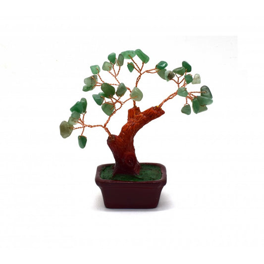 Copacel Feng Shui cu Pietre de Aventurin, Suport Ceramic, Naimeed, D3011VR, Inaltime 8cm