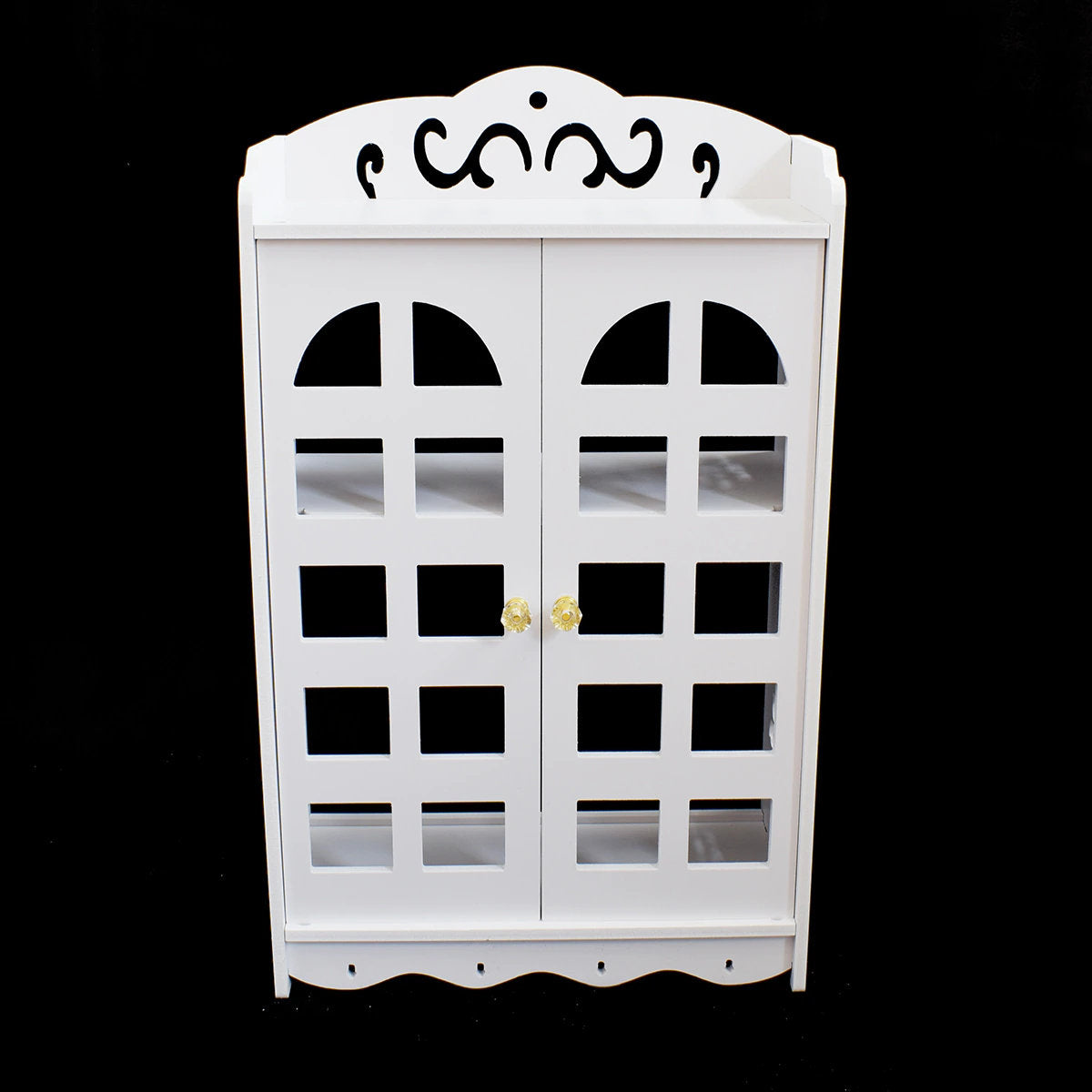 Dulap pentru baie cu 2 usi si 3 rafturi, Naimeed D32, Alb, 59,5 x 35 x 16 cm