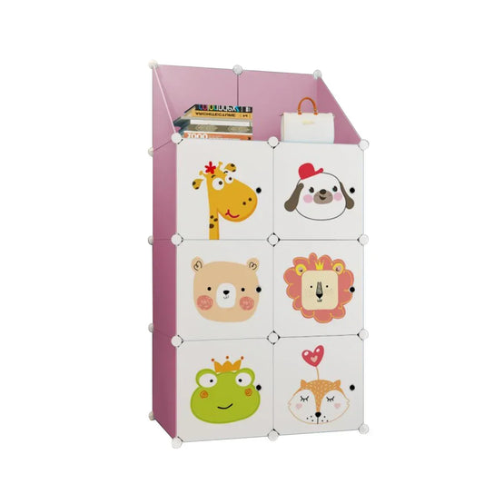 Dulap Modular, 6 Compartimente, D3236 Roz - 221.ro