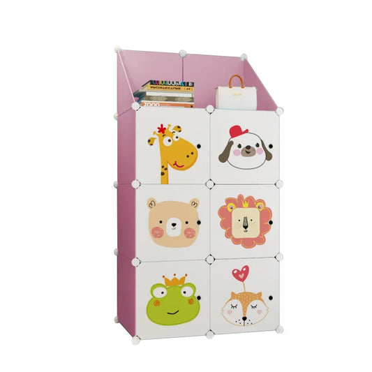 Dulap Modular, 6 Compartimente, D3236 Roz - 221.ro