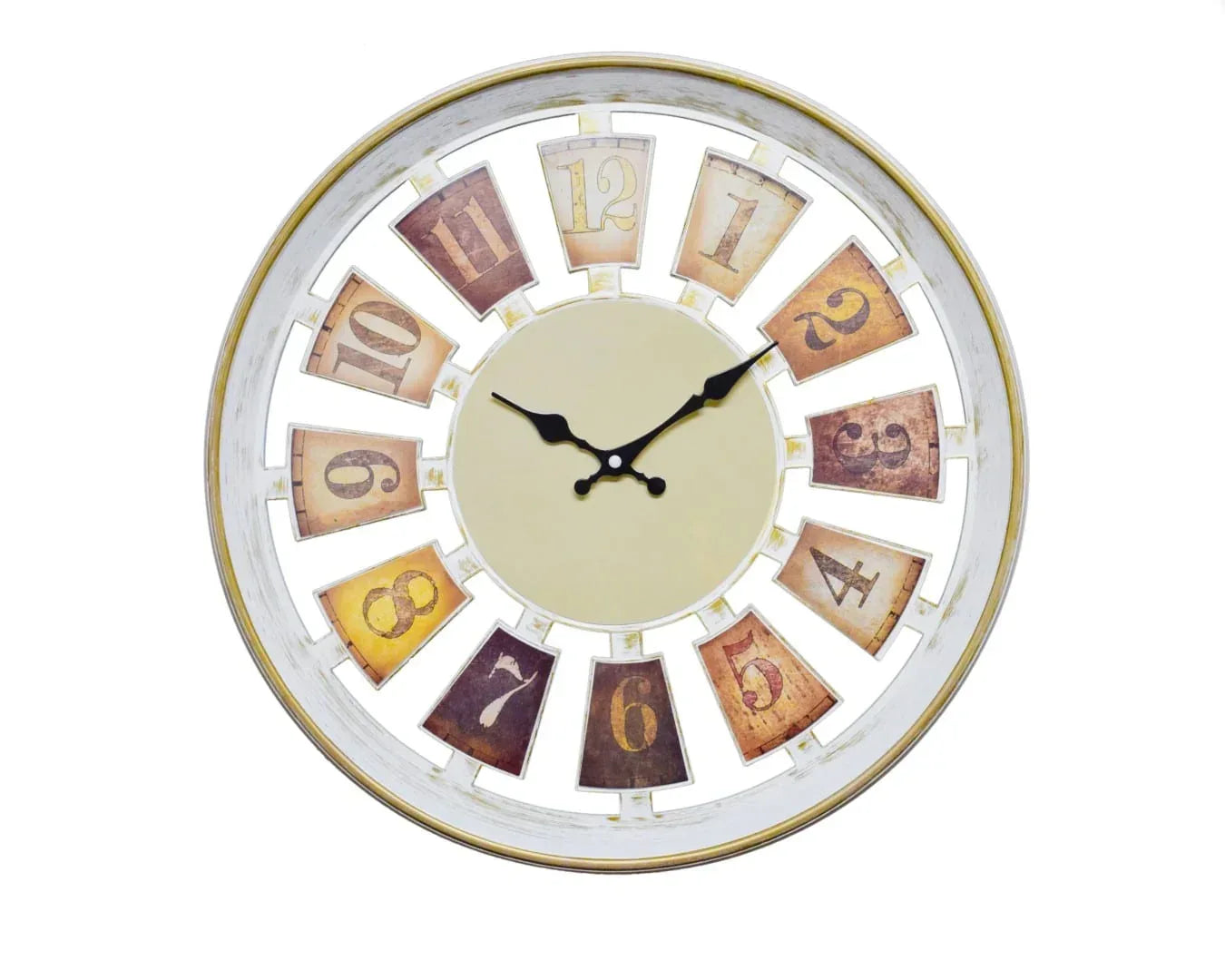 Ceas de perete 48 cm cu mecanism silentios, D3327 ALB - 221.ro